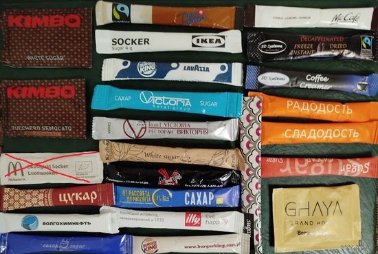 Сахар пакетированный+(кофе из Брюсселя)