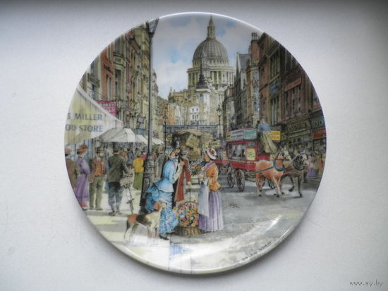 Тарелка декоративная настенная "The Flover Seller", Davenport, Англия.