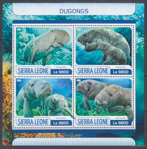 2017 Сьерра-Леоне 8575-8578KL Морская фауна - Дюгони 11,00 евро