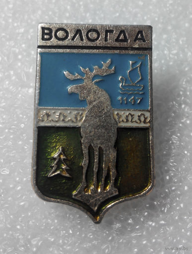 Значок. Гербы городов. Вологда #0423