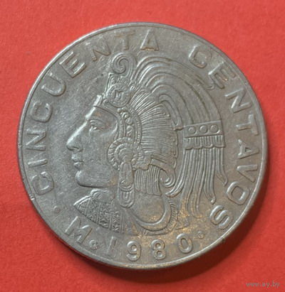 Мексика 50 сентаво 1980г.