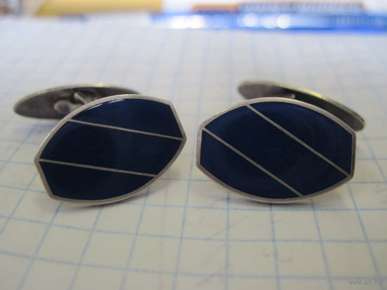 Запонки 916 пробы с рубля!