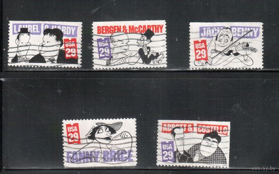 США-1991, (Мих.2163-2167), гаш. , Комиксы, (полная серия)(2)