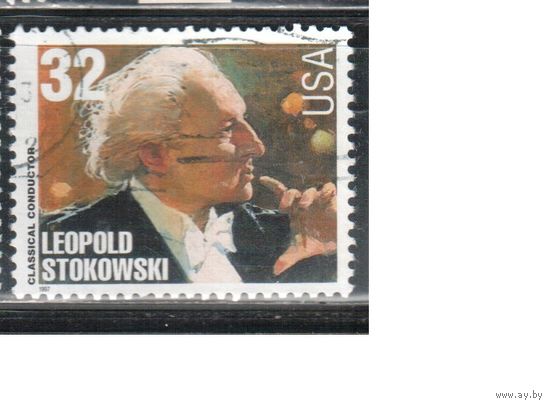 США-1997 (Мих.2883) ,  гаш. , Личности, Музыка, Дирижер
