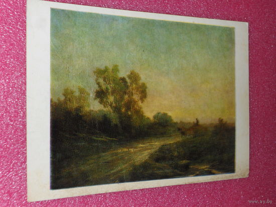 Открытка Васильев Ф.А. (1850-1873). После дождя. 1867. Государственная Третьяковская галерея