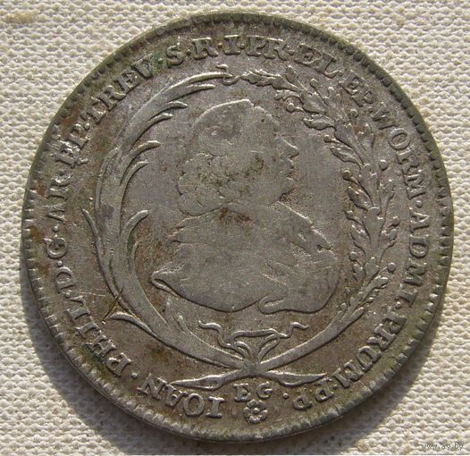 Редкая 20 крейцеров 1765, Трир