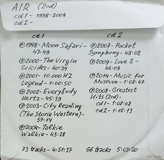 CD MP3 дискография AIR - 2 CD