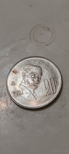 Мексика 20 цент 1981