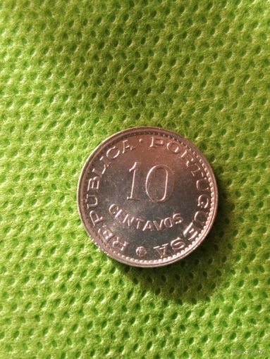 13. Распродажа! Португальская Гвинея 10 сентаво, 1973 г. Нечастая! UNC!