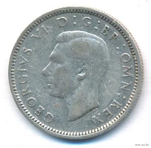 Великобритания 6 пенсов 1942 г. Ag. Оригинал