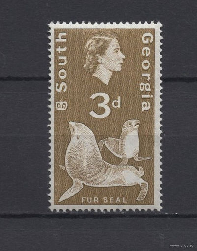 Южная Георгия остров /South Georgia island 1963** Морской котик, Елизавета II SG#5