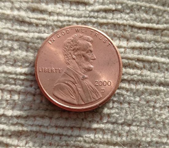 Werty71 США 1 цент 2000 D