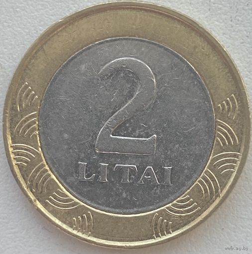 Литва 2 лита 2002 г.