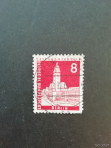 Западный Берлин 1959 марка из серии "Стандарт. Виды Берлина" (гашеная без клея) Mi.187 каталог 0.50 евро