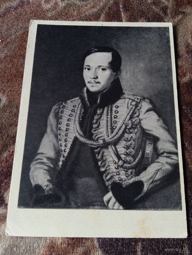ПОРТРЕТ МИХАИЛА ЮРЬЕВИЧА ЛЕРМОНТОВА.1837г-худ П.Е.ЗАБОЛОТСКИЙ.