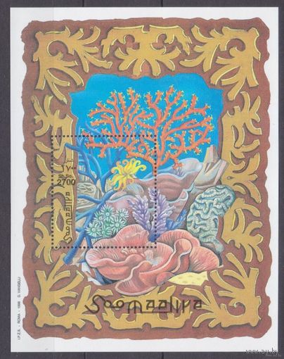 1998 Сомали 734/B57 Кораллы MNH