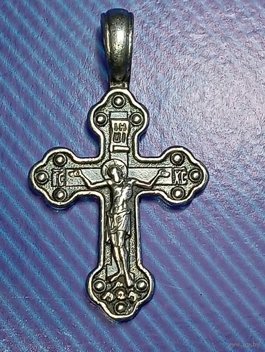 Крестик серебро 925 пробы .