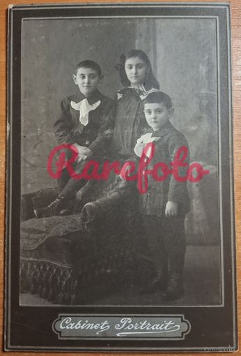 1910-е Кабинет-портрет дети студийное фото типажи ретро