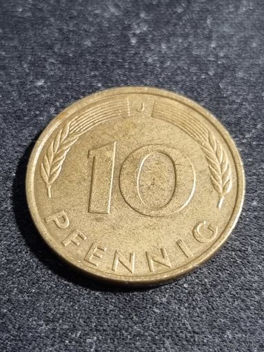 Германия 10 пфеннигов 1995 J