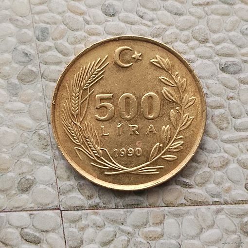 500 лир 1990 года. Турция. Турецкая республика. Красивая монета!