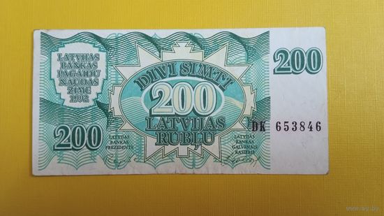 Латвия 200 рублей 1992 г.