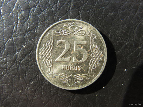 Турция. 25  куруш.2017. С 20 копеек. Распродажа коллекции. Смотрите другие лоты.