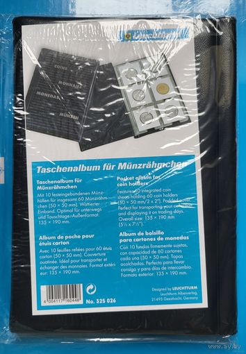 Альбом для холдеров Leuchtturm ROUTE 60 ячеек 50x50 мм! Германия, Лёйхтурм! ВОЗМОЖЕН ОБМЕН!