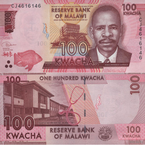 Малави 100 Квача 2020 UNC П2-181