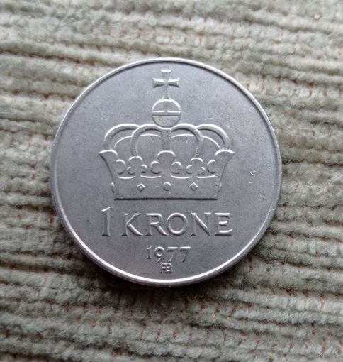 Werty71 Норвегия 1 крона 1977