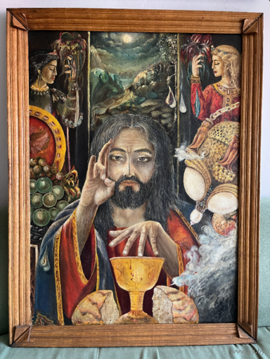 Картина в раме Благословение Александр Исачёв? 80х106см