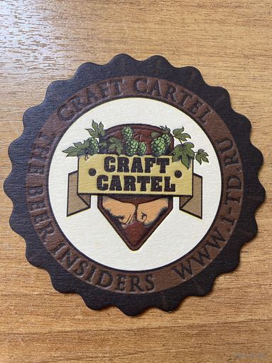 Подставка под пиво "Craft Cartel" /Россия/