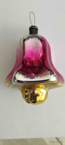 Елочная игрушка СССР. Колокольчик. Редкость!!!