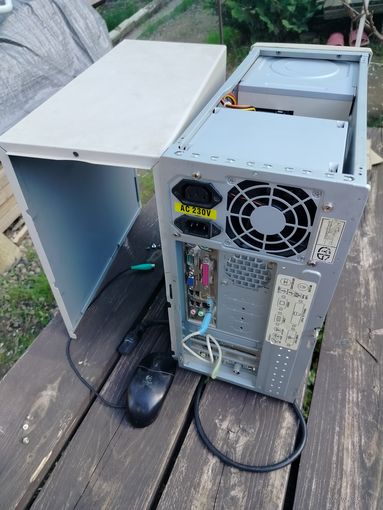 Материнская плата Gigabyte ga-m61sme-s2l +оперативка, БП, DVD, TV PVR, hitachi 80gb, WD 160gb, AMD Athlon 64 X2, корпус