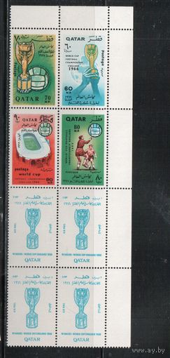 Катар-1962(Мих.288-295)  ** , Спорт, Футбол,ЧМ-1966(полная серия)
