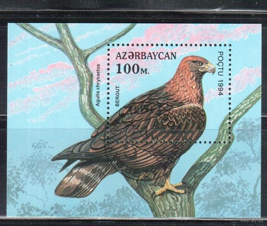 Азербайджан-1994,(Мих.БЛ.9)   гаш., Фауна, Птицы (полная серия)