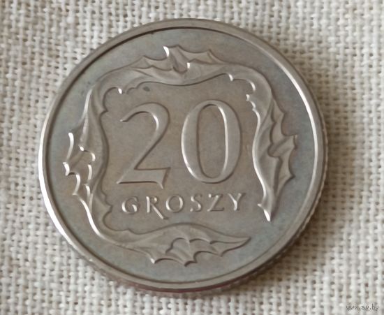 Польша. 20 грошей  2014 года.