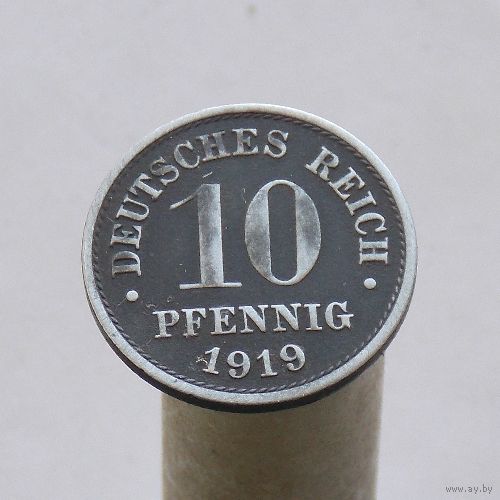 Германия 10 пфеннигов 1919 (ЦИНК)