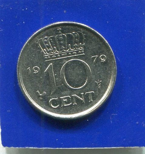Нидерланды 10 центов 1979