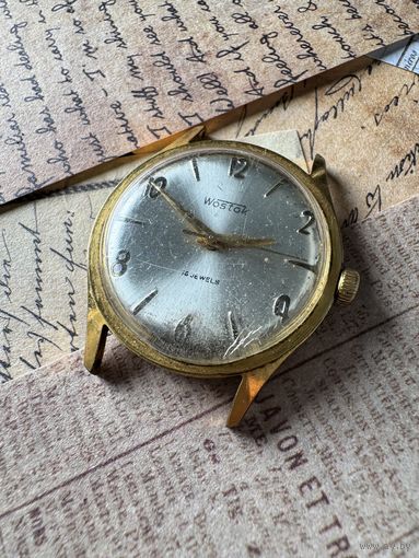 Часы Восток позолоченные