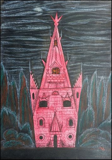 Жилище, смешанная техника, бумага 2012, Котов Олег