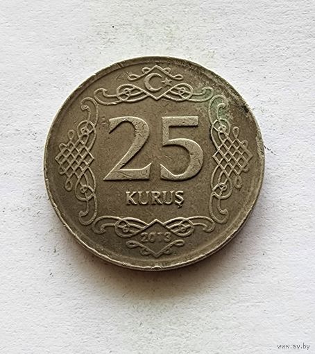 Турция 25 курушей, 2013
