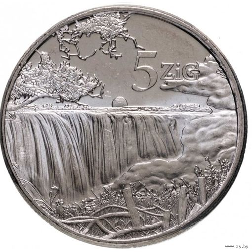 Зимбабве 5 золотых, 2024 UNC