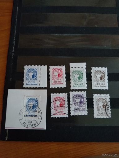 1992 Украина 8 марок искусство чистые MNH** и гашеные (у-5)