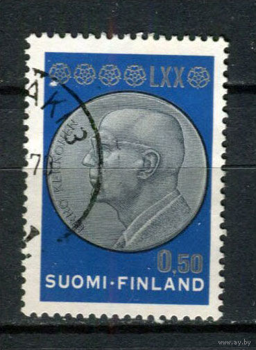 Финляндия - 1970 - Медаль. Урхо Кекконен - [Mi. 680] - полная серия - 1 марка. Гашеная.  (Лот 192AO)