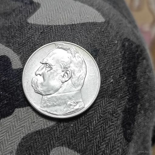 5 злотых(1935г.) Юзеф Пилсудский.Состояние.