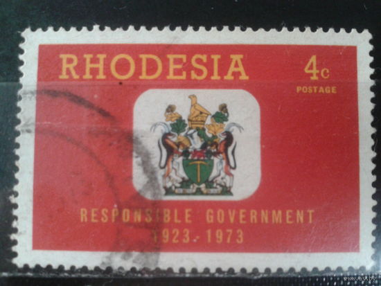 Родезия, 1973. 50 лет ответственного правительства. Герб
