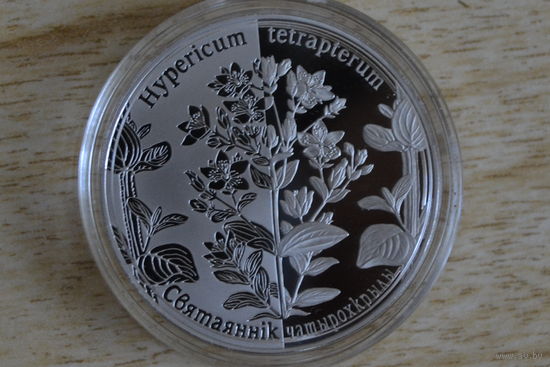 1 рубль 2014 Зверобой четырехкрылый