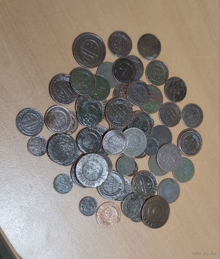 Николаевская медь. Номиналы, года. 58шт