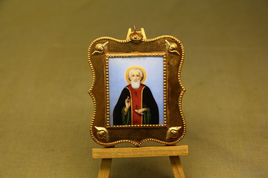 Паломническая Икона св. Сергий Радонежский. Распродажа коллекции вещей. С РУБЛЯ! АУКЦИОН!