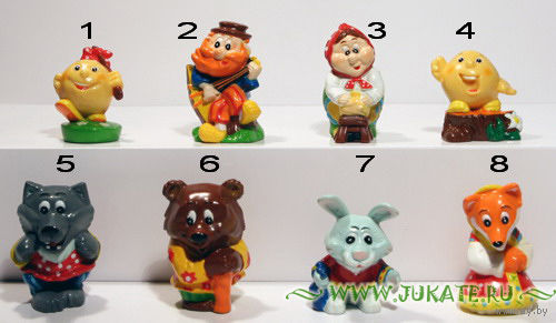 Распродажа коллекции. Ландрин. Серия "Колобок". 2006 год.